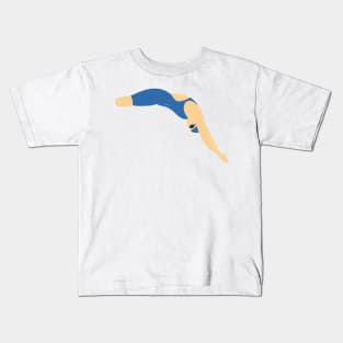 Diving - Blue Kids T-Shirt